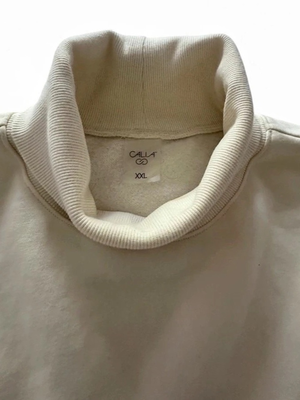 CALA Cream Crewneck Sweatshirt XXL Cotton